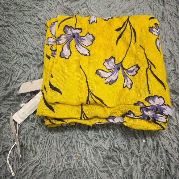 LOFT Yellow Floral Infinity Scarf NWT - Picture 1 of 3